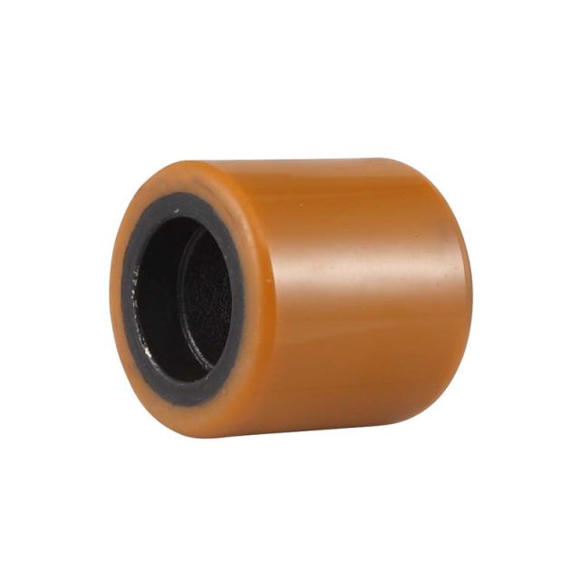 山东【原创】ET4系列-铁芯聚氨酯叉车轮(黄色)(平边)(不配轴承)【哪家好?】